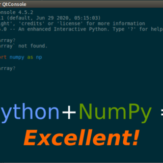 python + numpy = excellent